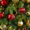 101ct. 2" Red & Gold Shatterproof Ball Ornaments